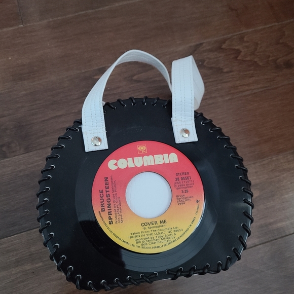 Handmade Springsteen Vinyl Purse - Picture 2 of 2